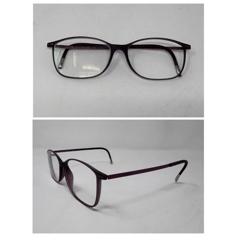 Silhouette SPX 1572 6110 Burgundy Eyeglass Frames 52-15-140 Austria Authentic